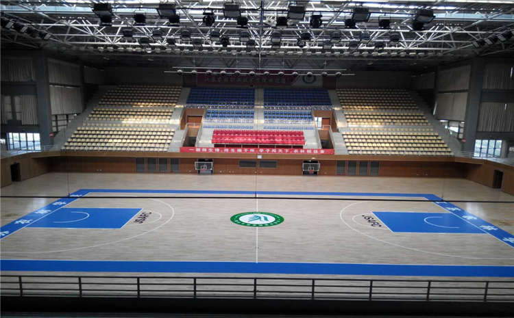 柞木籃球場(chǎng)木地板施工流程是什么